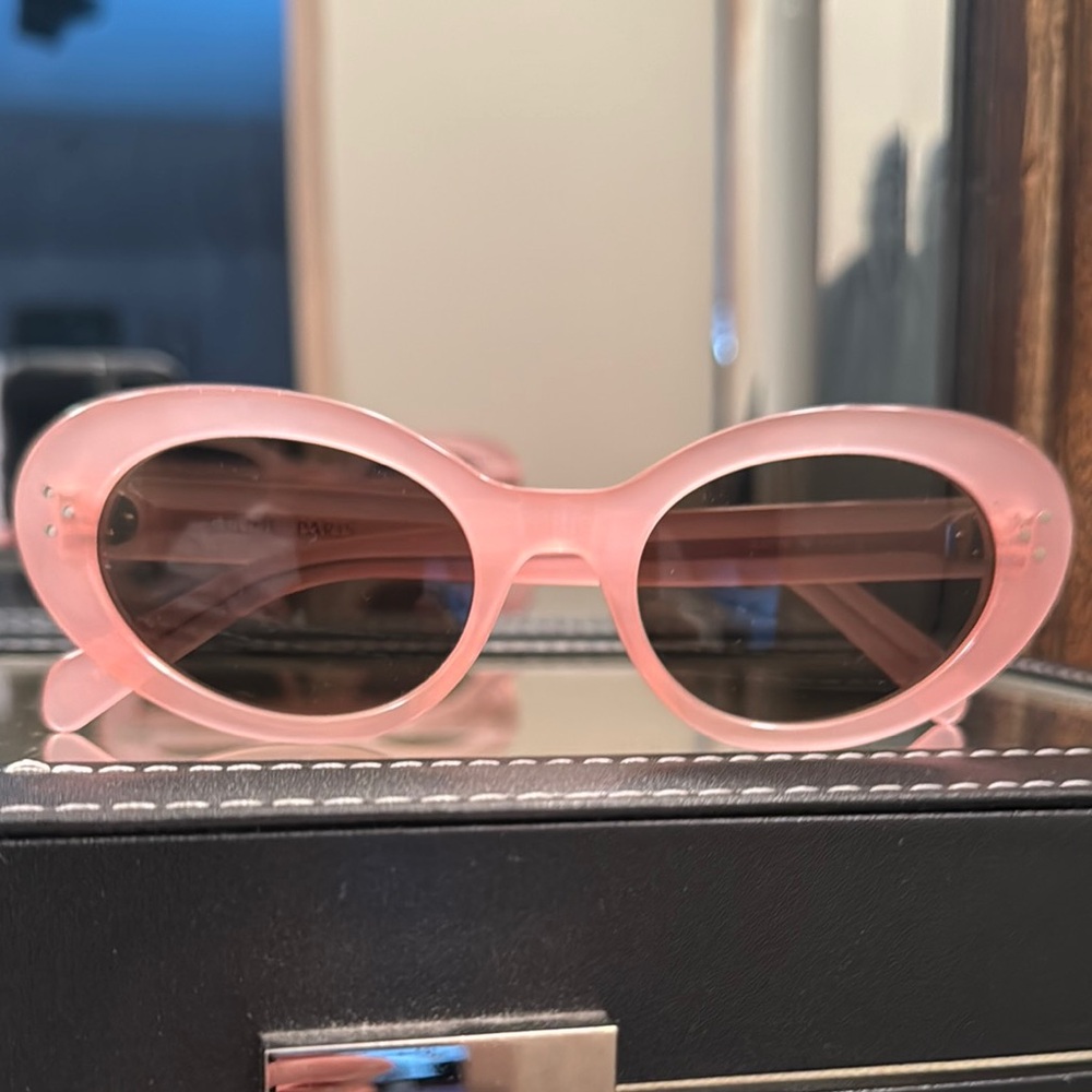 Celine Pink Oval Sunglasses